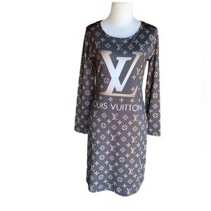 ‼️Luxury LV Style Fitted Dress‼️